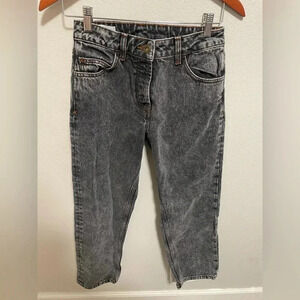 ASOS collusion x005 mom Jeans black acid wash size 28